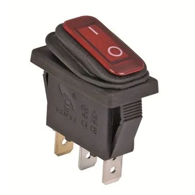 Z jakich materiałów wykonano wodoodporny okrągły przełącznik dźwigni?